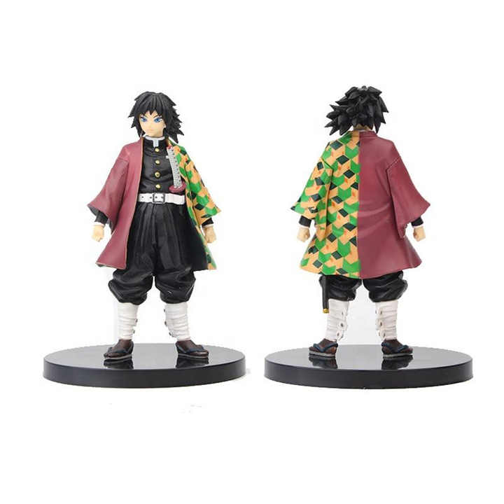Colección Mangas De katana Japonesa Traje Estatua Juguetes Led Anime Figura Demon Slayer