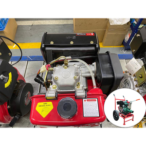 新しい188Fディーゼルエンジンシングルシリンダー垂直空冷4ストローク直接噴射10HP 456CC電気始動 - Product Image 3