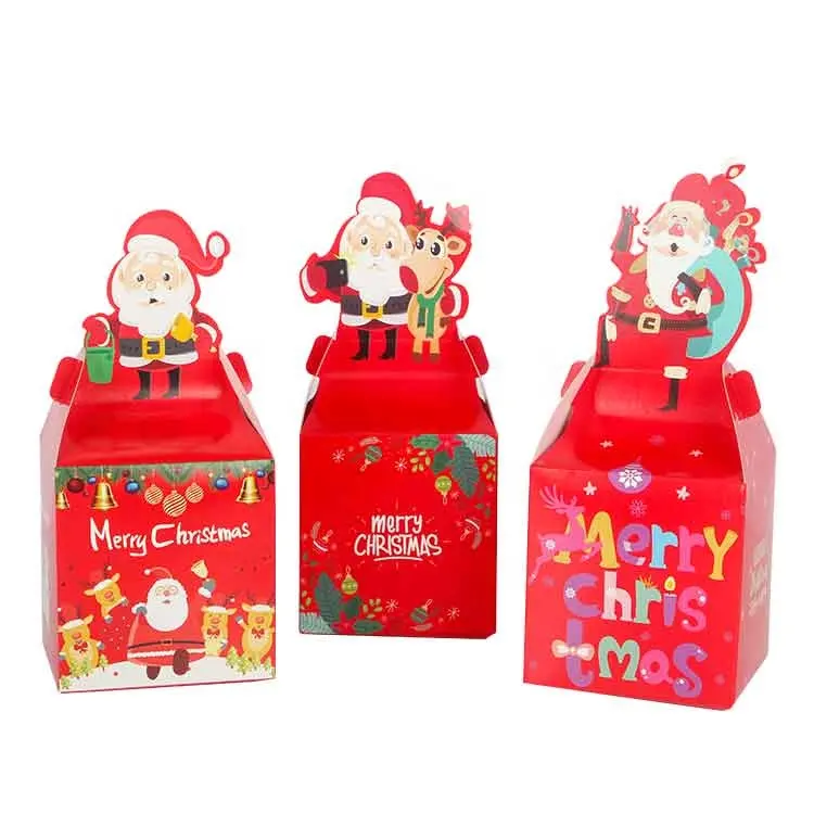 LOKYO-caja de dulces de manzana, embalaje de galletas, papel de pastel de Navidad, regalo personalizado