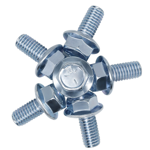 ANSI/ASME B18.2.1 sınıf 5 altıgen flanş cıvataları boyutlarda 1/4 5/16 3/8 7/16 1/2 9/16 5/8 dayanıklı çelik malzeme - Product Image 1