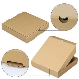 Detroit Style Pizza <strong>Box</strong> Kraft Triangle Shipping <strong>Box</strong> Reusable Pizza Carton <strong>Box</strong> Design - Product Image 6