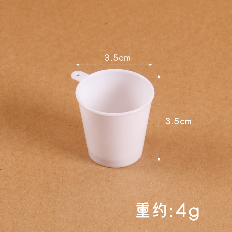 Cubo blanco para palomitas de maíz de 3.5 cm