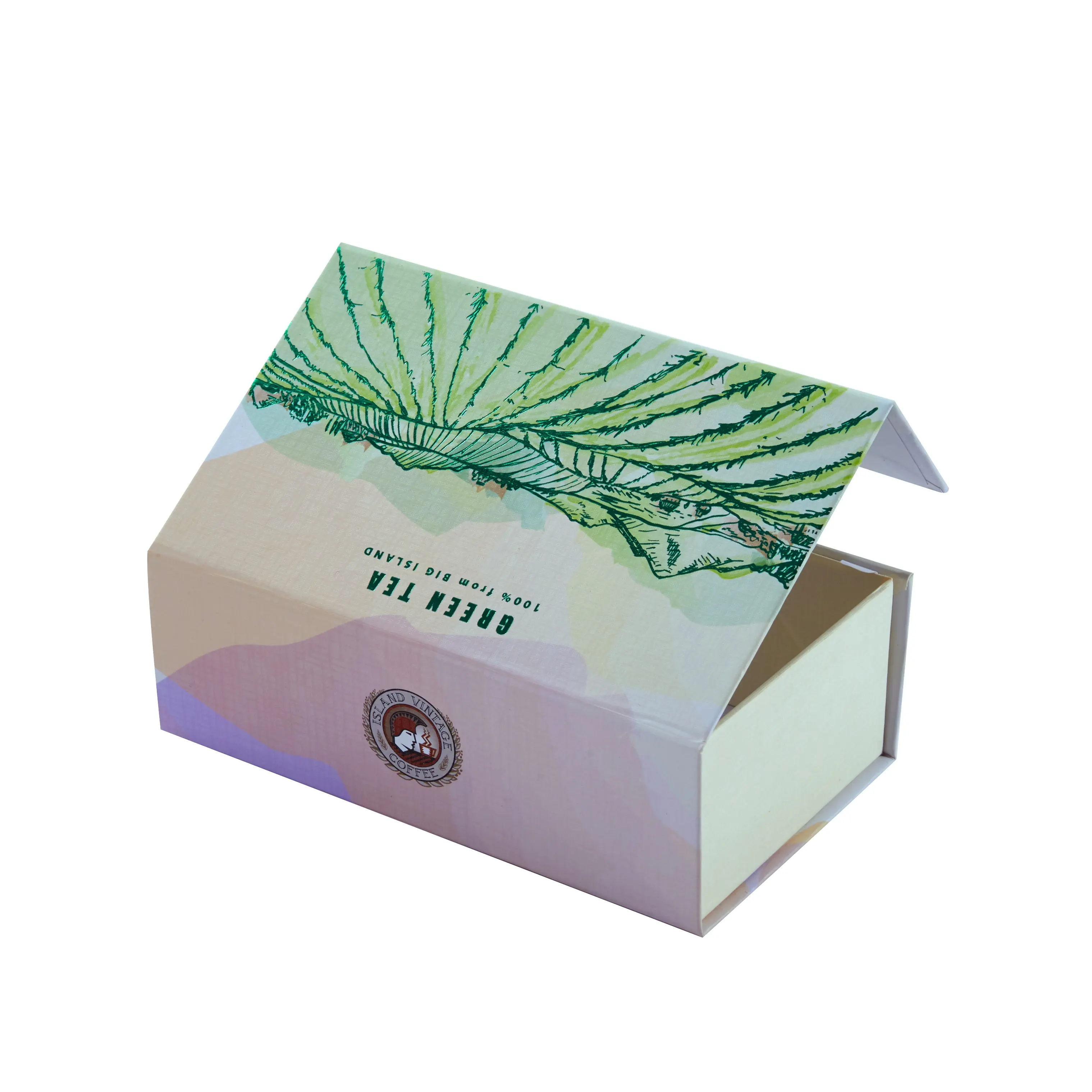 Custom Luxury Empty Foldable Paper Box Refined Chinese Tea Leaves Packaging Cardboard Boxes For Tea Packaging