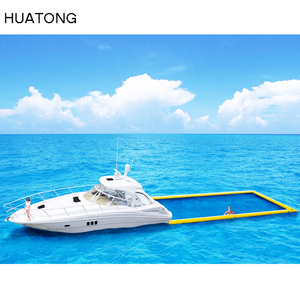 PVC海湖浮动式长方形水池充气漂浮游泳池带网 - Product Image 3