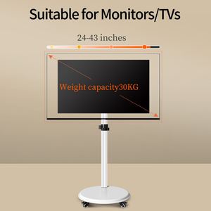 24-55 inch TV đứng màn hình LCD nghiêng dọc cho live <span class=keywords><strong>streaming</strong></span> phòng sống TV giỏ hàng xe đẩy - Product Image 2