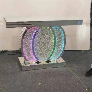 Modern LED ışık ezmek elmas G G konsol masa oturma odası otel veya apartman girişi için