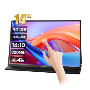 14 Inch Portable 1920*1200P LCD Touch Screen <strong>Monitor</strong> with USB Display Compatible with <strong>Computer</strong> PC PS4 PS5 - Product Image 1