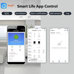 Akıllı yaşam App Alexa Google ev kontrol Tuya 4.3 ''dokunmatik ekran WiFi GSM 4G Alarm sistemi Sistema de Alarma para el Hogar - Product Image 6