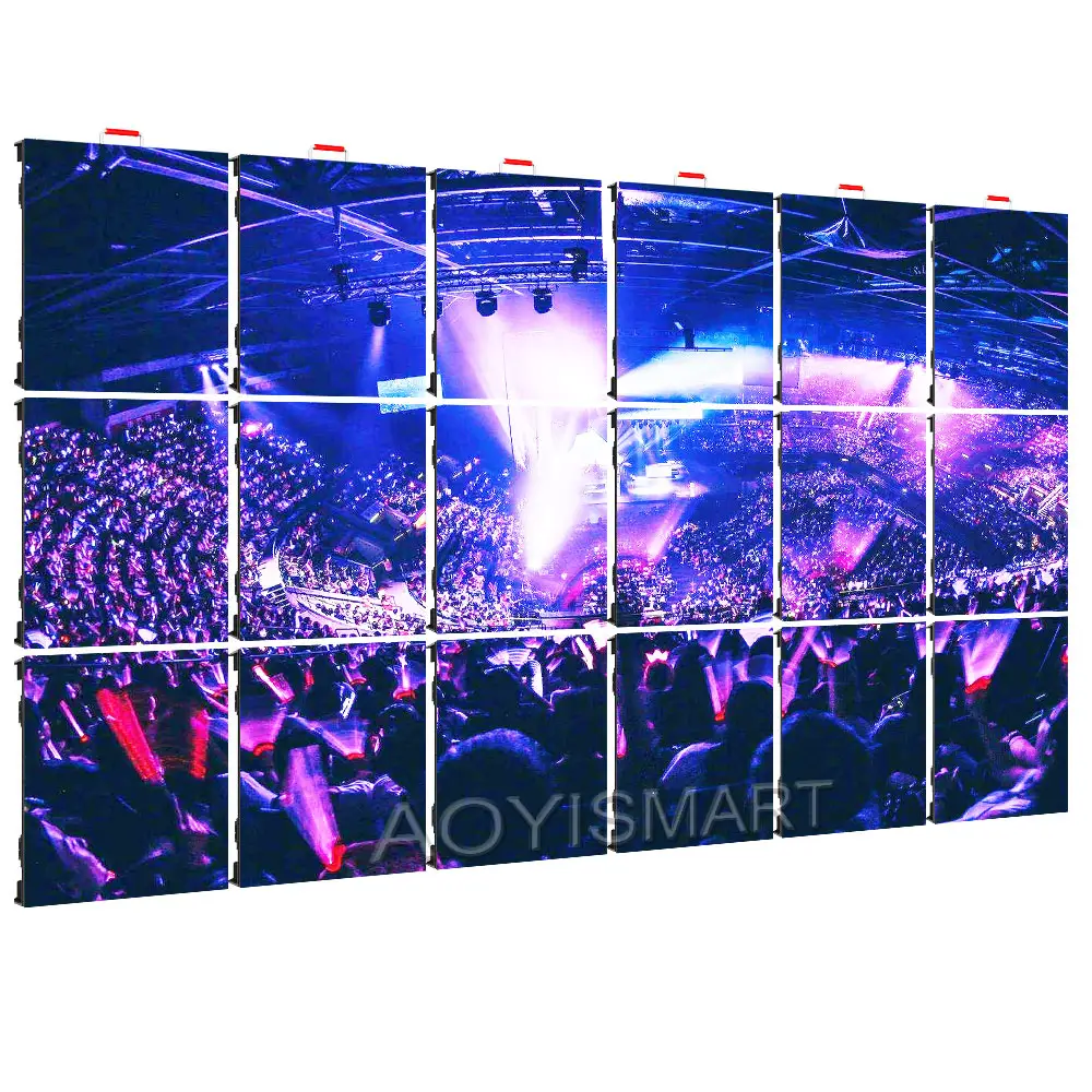 الجدار المضئ ليد فيديو خارجي 4متر × 2 متر بسعر الجملة شاشة عرض led لافتات إعلانية مضادة للماء شاشة p10 خارجية