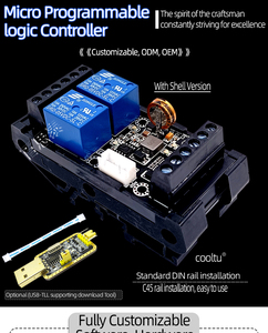 SPS-industrielle Steuer platine FX1N-06MR DC10-28V SPS-speicher programmier bare Logik-Controller-Relais-Verzögerung modul Leistungs regler mit Shell - Product Image 6