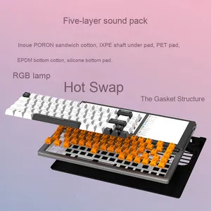 Teclado mecánico de 68 teclas, suministro directo de fábrica, pantalla táctil HD de 12,3 pulgadas, proceso Intel, nuevo producto, idioma inglés - Product Image 4