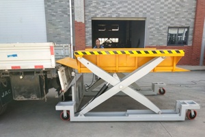 2 Ton Mobile contenitore camion di carico piattaforma di scarico Dock di sollevamento con uso di carrello elevatore