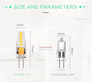 2020 yeni ürün G4LED mısır işık sıcak beyaz G4 Led ampul enerji tasarruflu lamba silikon 80 360 derece mum ışıkları G9 kaynağı - Product Image 3