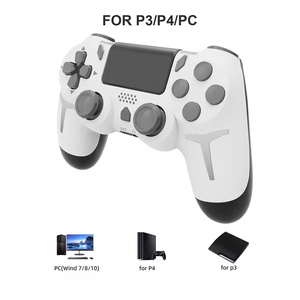 Controlador de juego inalámbrico con luz RGB, giroscopio LED de 6 ejes, Joystick de doble vibración para consola PS4 PS3, ordenador y PC - Product Image 6