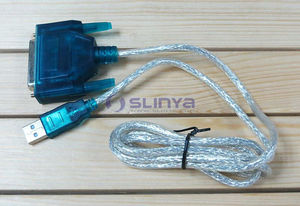 Cable de impresora USB a paralelo Cable convertidor 25 Pin macho y hembra Cable de impresora Adaptador convertidor