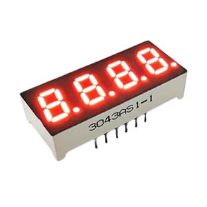 Led 7 segmento Display rosso 0.3 pollici 4 cifre tubo digitale personalizzabile Chip colore ad alta luminosità Led sette segmenti Display - Product Image 1