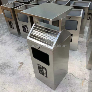 Açık Metal çöp kovası Metal çöp kutusu çöp tenekesi dikdörtgen geri dönüşüm çöp tenekesi Metal çöp tenekesi çöp tenekesi - Product Image 2