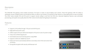 8 fxo porta VoIP Gateway, Grandstream HT881 /HT841 SIP ATA - Product Image 4