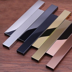 Hot Sales Stainless Steel <strong>Inlay</strong> Profile Pvd Titanium Gold Metal U Type Tile Trim Profile - Product Image 6