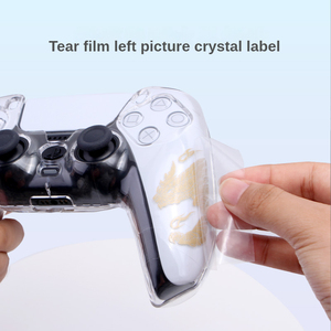 Funda protectora de cristal para mando de juegos, accesorios creativos con personalidad anticaída, funda rígida para PS5 y PS4 - Product Image 5