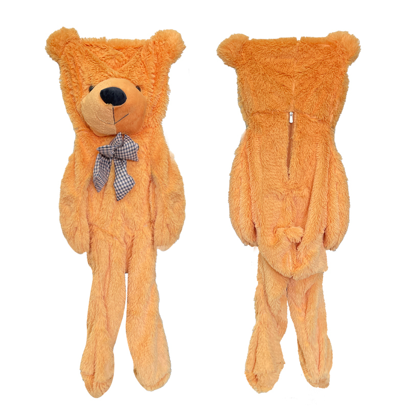 Piel de oso de peluche naranja