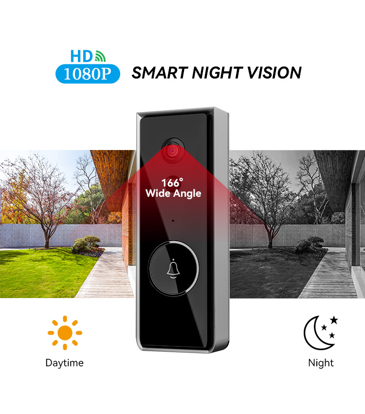 High quality  electronic wireless security visual  Tuya wifi with camera smart  ring doorbell