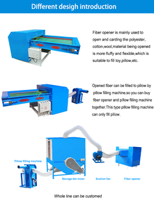 Automatic Fiber Opening <strong>Machine</strong> for 7D Hollow Conjugated Fiber Cotton Carding with Essential Motor Component Available for Sale - Product Image 6