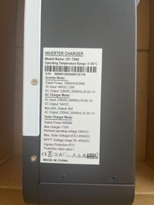 Snaterm库存7000VA 6200W 230vac 48v混合太阳能逆变器MPPT宽光伏输入范围55至450VDC离网混合逆变器 - Product Image 3