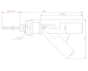 5CFS-YZ-4 Side Mounted Magnetic Liquid <strong>Level</strong> <strong>Sensor</strong> Switch Water <strong>Float</strong> <strong>Level</strong> Detector - Product Image 3