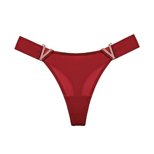 定制标志水钻丁字裤女丁字裤 - Product Image 3