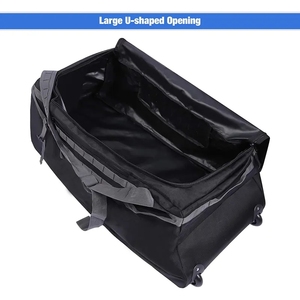 Kamp seyahat dişli için silindirler ile 1680D Oxford katlanabilir büyük spor çantası - Product Image 4