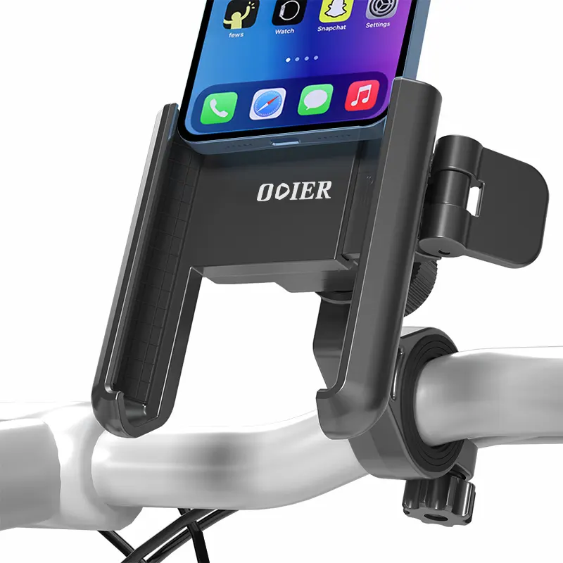 ODIER-Soporte Universal Flexible para Teléfono de Motocicleta, Soporte para Bicicleta, Bloqueo Cuádruple, OEM