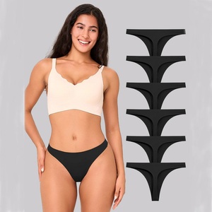 Bán buôn phụ nữ của đồ lót thấp tầng SEXY t-trở lại quần lót liền mạch g chuỗi cô gái quần lót của phụ nữ thong - Product Image 1