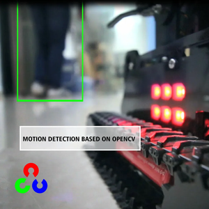 Ahududu Pi için RaspTank WiFi kablosuz akıllı Robot araç kiti, 4-DOF robotik kol ile Tank paletli Robot, OpenCV hedef izleme