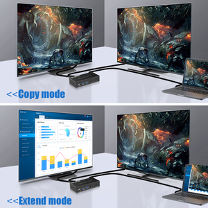 4x2 KVM交换机双显示器4k usb 2端口hdmi kvm交换机支持2台计算机2监视器hdmi kvm交换机2端口双显示器