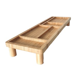 <strong>Multi</strong> <strong>Function</strong> Portable Rectangle Bamboo Desk Organizer Laptop Keyboard Wooden Tray Stationary Tray <strong>Computer</strong> Desk Organizer - Product Image 1