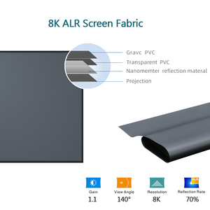 R 92 100 120 135 150 180 200 pulgadas Pantalla de proyección de marco fijo de PVC Estilo para cine en casa o cine Pantalla de marco fijo 4K/8K - Product Image 5