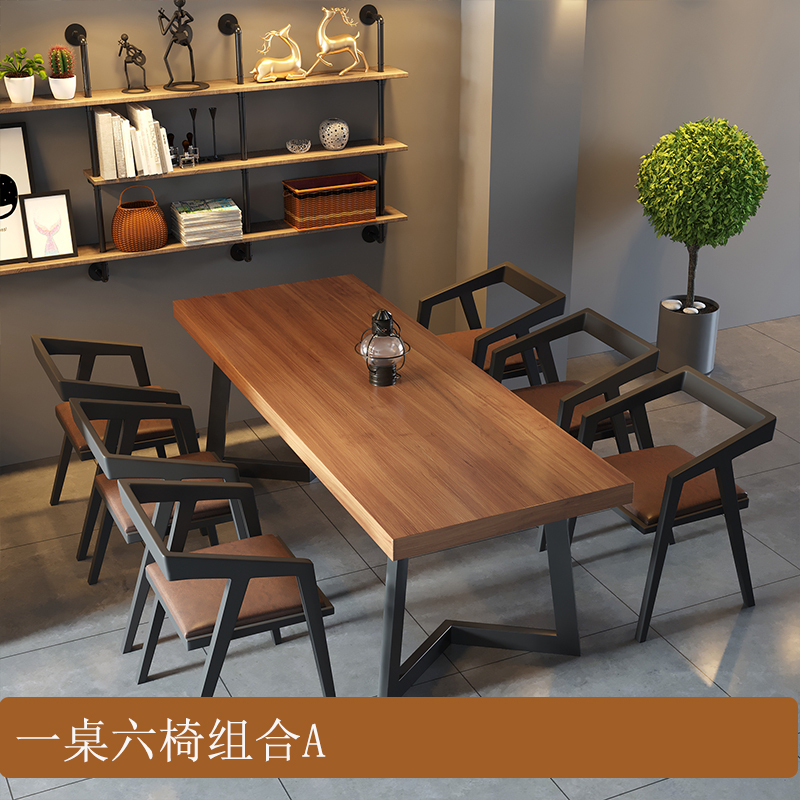 Six person table with dimensions of 160 * 70 * 75