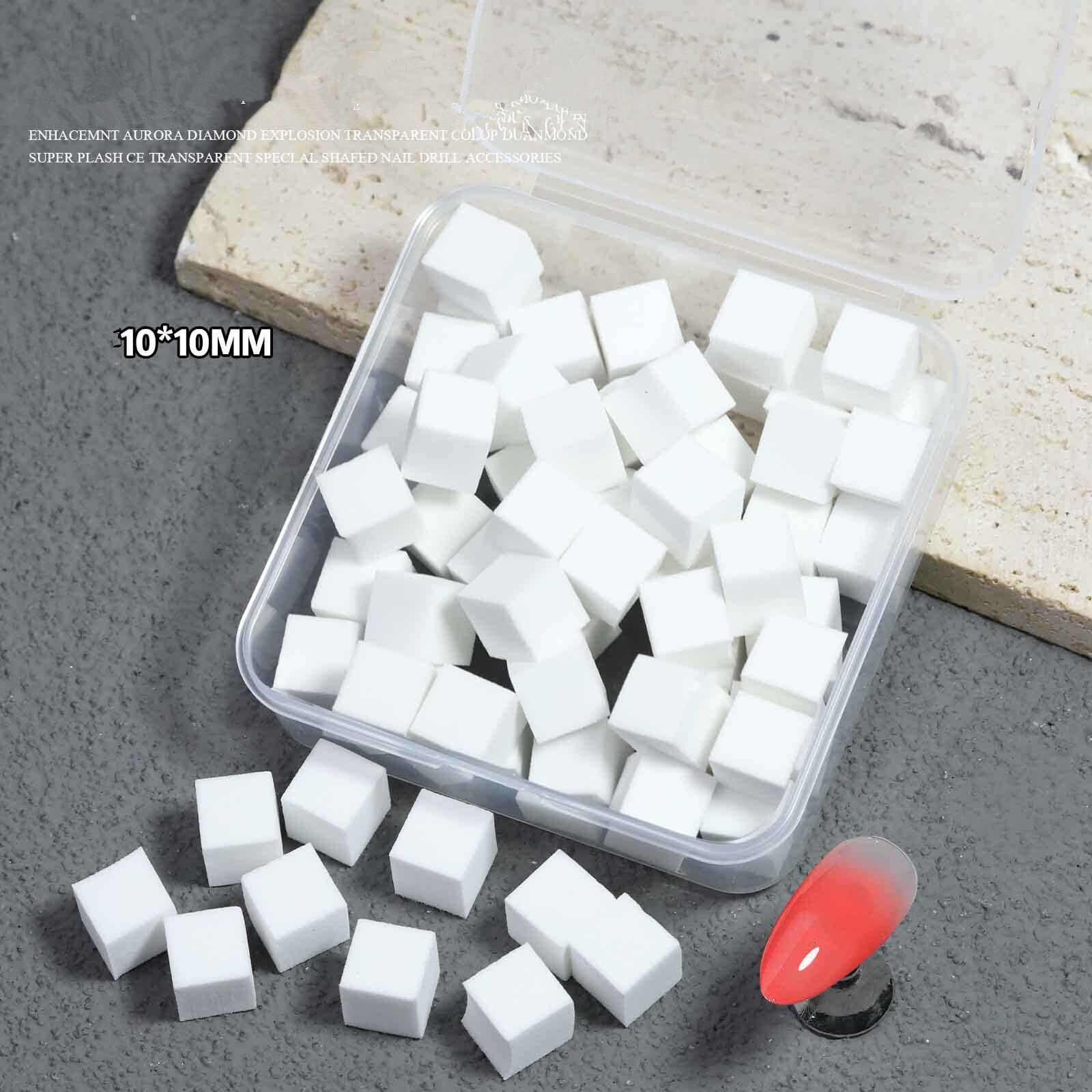 White-50pcs/box 10*10mm