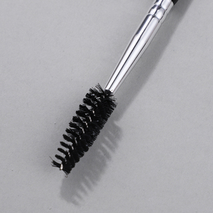Yüksek kaliteli hassas 2 in 1 kaş fırçası çift uç siyah tek Ultra ince açılı eğimli kaş fırçası ile Spoolie özel - Product Image 6