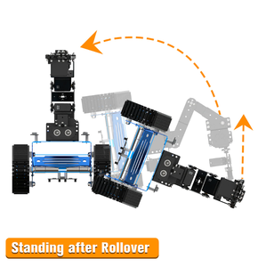 Hiwonder Tankbot traccia Robot auto intelligente serbatoio telaio del veicolo caricato con braccio robotico per la programmazione STM32 - Product Image 4
