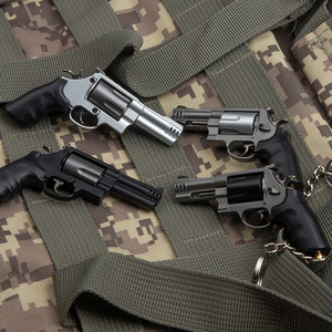 7.5cm thu nhỏ Súng mô hình tháo rời Smith wesson mô hình 500 nhỏ Revolver hợp kim lắp ráp mini Kim Loại Đồ chơi súng Keychain - Product Image 5