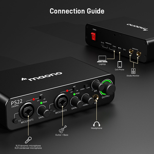 MAONO PS22 mixer Audio professionale interfacce scheda Audio esterna di Routing Software di registrazione Podcasting produzione musicale - Product Image 2