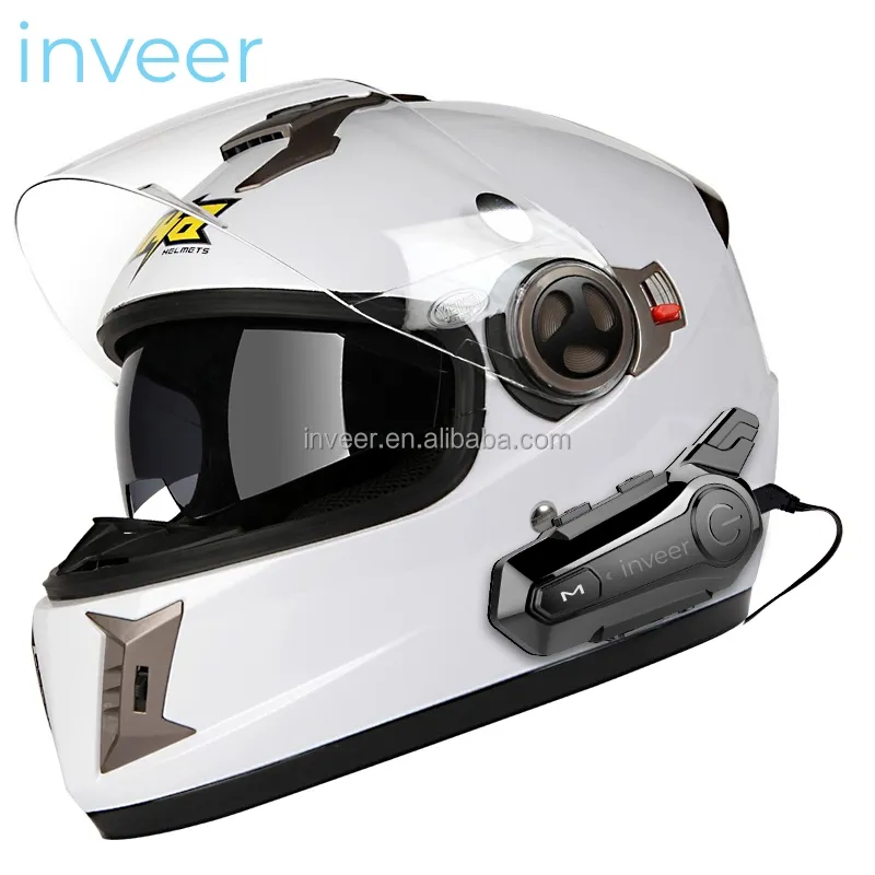 Inveer 1000M Duplex Intercom Motorfiets Intercom Helm Headset X1plus Motorfiets Accessoires Paramoto Motor Intercom