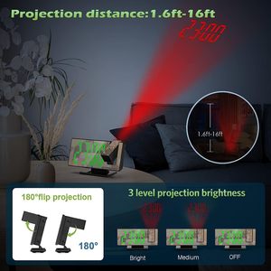 Wholesale Customized Large Screen Alarm <strong>Clock</strong> Decoration Desktop <strong>Mirror</strong> Digital Led Projection Digital Nightlight <strong>Table</strong> <strong>Clock</strong> - Product Image 3