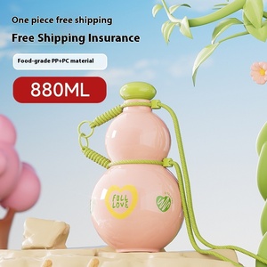 Xhl Sub Hulu cup Nữ dung tích lớn 880ml thực phẩm cầm tay ngoài trời cấp chai nước thể thao cho trẻ em - Product Image 5