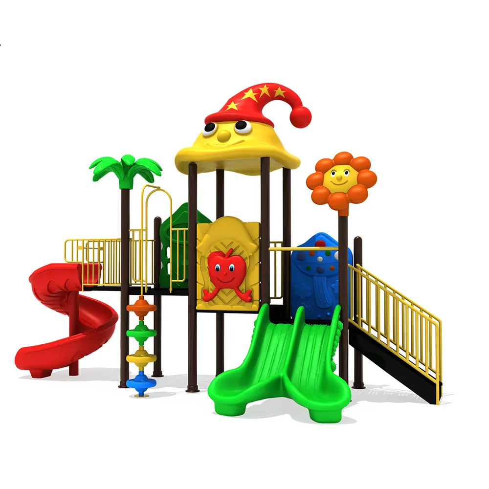 MT-YJ009 High Quality colourful children playground slide set outdoor toys slide commercial entertainment outdoor playground sli