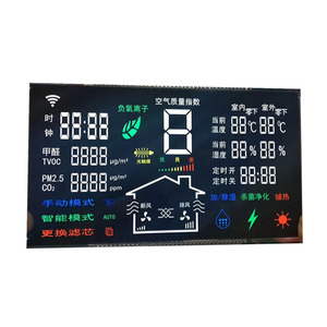 Connettore PIN monocromatico a 7 segmenti a 6 cifre personalizzato Display LCD tipo VA per sistema di controllo aria condizionata - Product Image 3