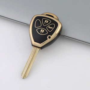 Toyota Crown Camry için altın çizgi araba anahtarlık kapak durumda Corolla Corolla Rav4 Avalon samsung Matrix TPU anahtar kapak araba için - Product Image 1