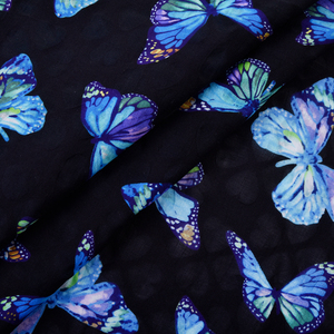 Tùy Chỉnh Thiết Kế Bướm 78gsm 100% Cotton Trọng Lượng Nhẹ Dệt Thoáng Khí In Kỹ Thuật Số Vải Cho Phụ Nữ Dresses & Túi Xách - Product Image 3